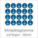 "M005 Verbinden einer Erdklemme mit dem Boden" 30 mm Durchmesser á 10 Stück - Kopie